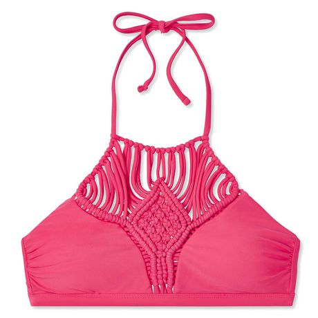George Women's High-Neck Macramé Bikini Top | Walmart Canada
