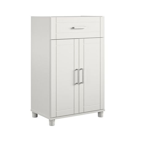 Callahan 24" 1 Drawer/2 Door Base Storage Cabinet, White