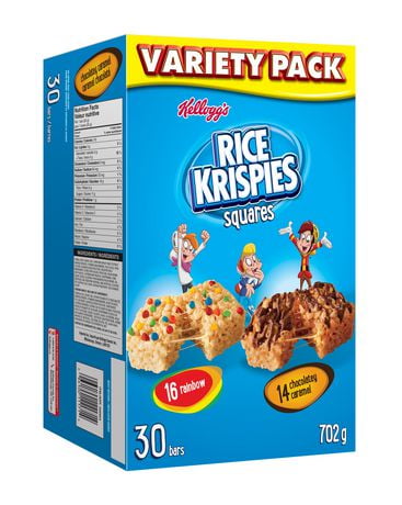 Kellogg's Rice Krispies Square Bars, Variety Pack, 30 Count, 702g ...