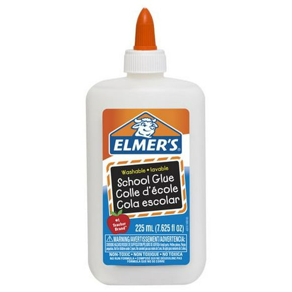 Elmer's Colle lavable pour l'école, 225ml Colle scolaire lavable