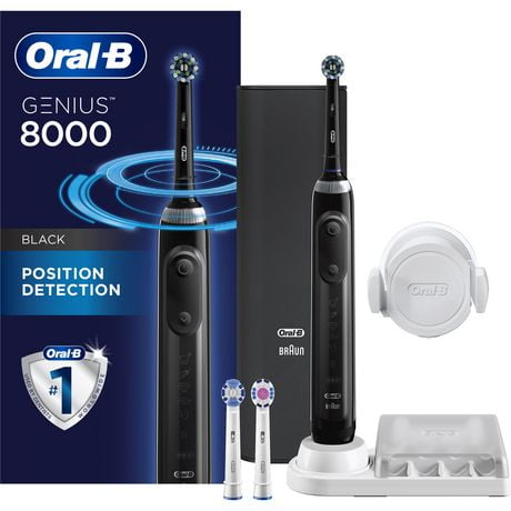 Oral-B 8000 Electronic Toothbrush, Black, Powered by Braun