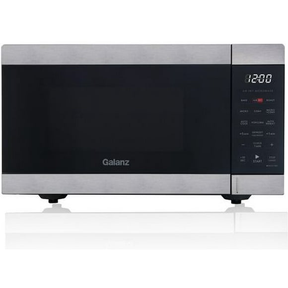 Galanz 0.9 cu.ft. 3 in 1 Airfry Microwave, Stainless Steel, Galanz 0.9  Air Fry Microwave