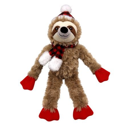Holiday Dog Squeaky Stuffed Dog Toy - Sloth | Walmart Canada