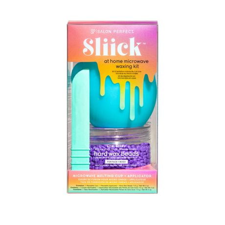 Sliick par Salon Perfect at Home Micro-ondes Waxing Kit Trousse d'épilation