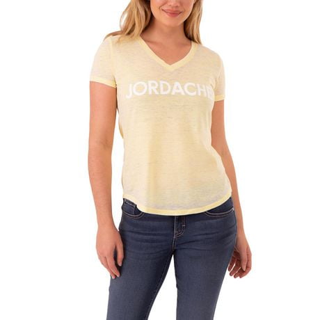 Jordache T-shirt Burnout pour femme