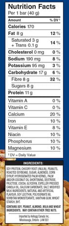 Kellogg Vector Protein Chewy Bar Mixed Nut Walmart Canada