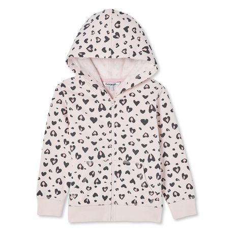 George Toddler Girls' Fleece Zip-Up Hoodie | Walmart Canada