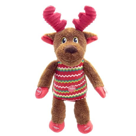 Holiday Time Squeaky Stuffed Dog Toy - Reindeer | Walmart Canada