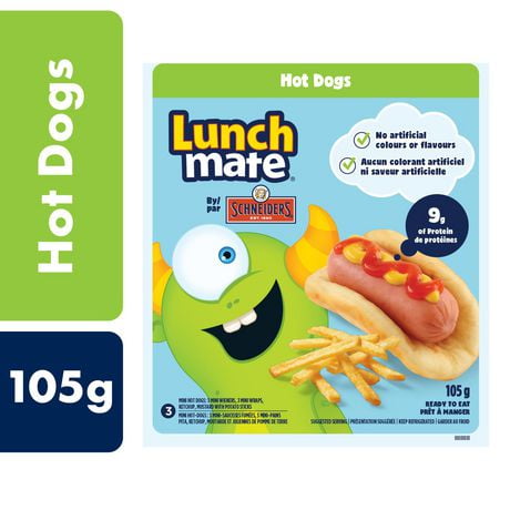 Schneiders Lunch Mate Hot Dogs Lunch Kit, 105 g