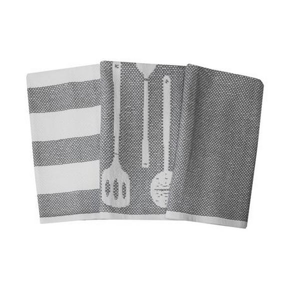 Hometrends Kitchen Towel 3pack, 3/16x26" Kitchen Towel