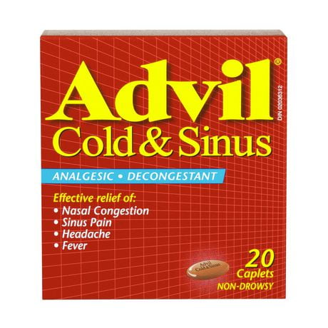 Advil Cold & Sinus Caplets 20's | Walmart Canada