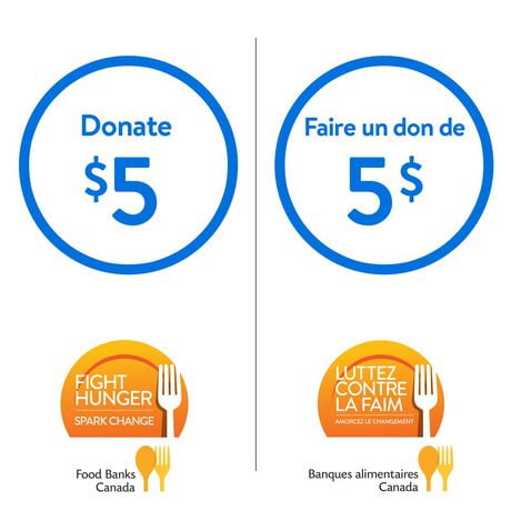 Don de 5 $ aux Banques alimentaires du Canada