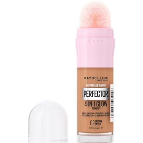 Instant Age Rewind - Face Makeup Instant Perfector 4 in 1 Glow Makeup, Medium-Deep Warm, 4in1 primer, concealer, highlighter & BB cream