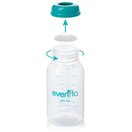 evenflo breast pump bottles