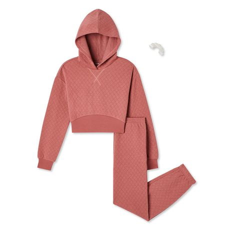 George Girls' Quilted Fleece Popover 2-Piece Set, Sizes XS-XL