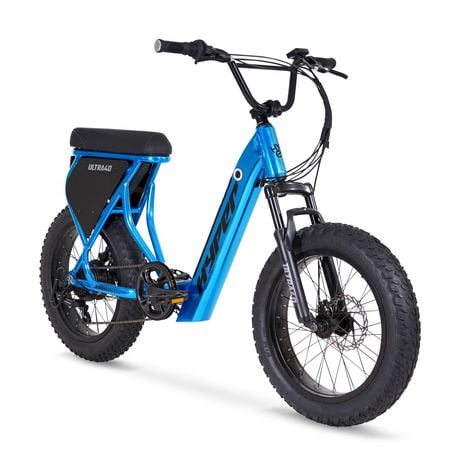 Hyper Ultra 40 20" 36V Electric Bike for Adults, Pedal-Assist, 250W E-Bike Motor, Blue