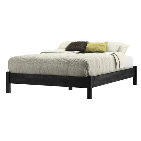 South Shore Fynn Collection Full Size Grey Oak Platform Bed | Walmart ...