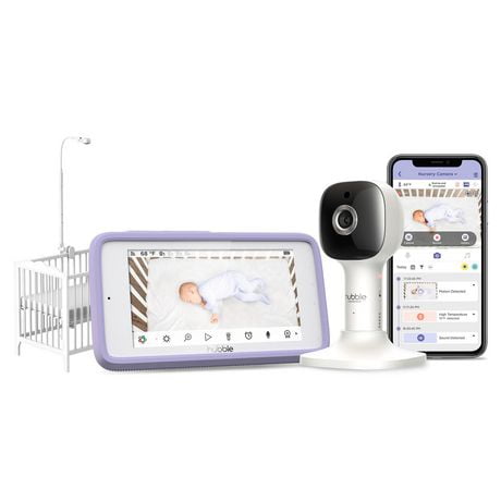 Hubble Nursery Pal Crib Edition Baby Monitor with Crib Mount