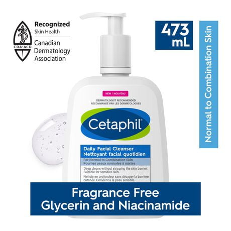 Cetaphil Daily Facial Cleanser, Fragrance Free, 473ml