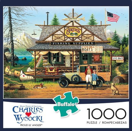 Buffalo Games Charles Wysocki Proud Lil' Angler 1000 Piece Jigsaw ...