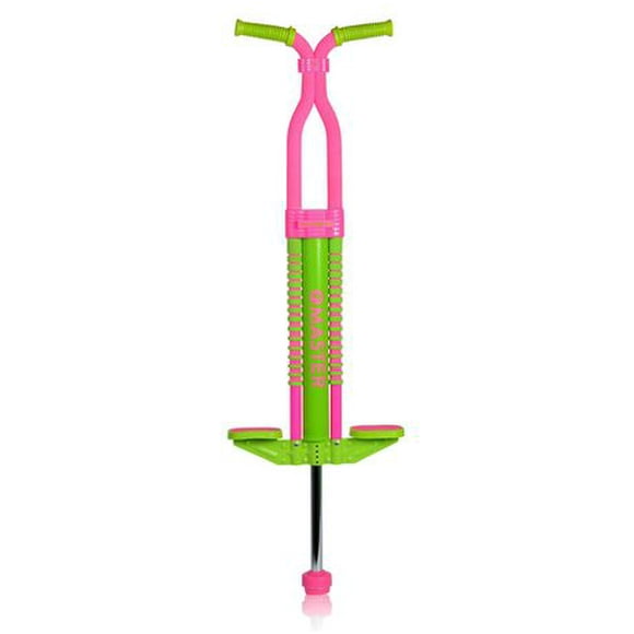 Flybar Master Pogo Stick for Kids Age 9 & Up, Supports 80 to 160 Lbs, Pink/Green 2.0