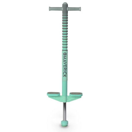 Flybar Foam Maverick Pogo Stick for Kids Age 5 & Up, Supports 40 to 80 Lbs, Grey/Sea 2.0