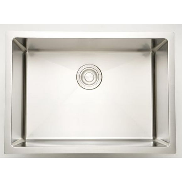 American Imaginations 27-in. W CSA Approved Chrome Laundry Sink With 1 Bowl And 16 Gauge AI-27601