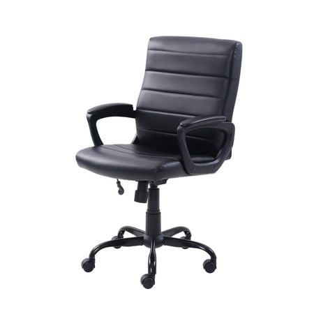 Mainstays Bonded Leather Mid-Back Manager's Office Chair | Walmart Canada