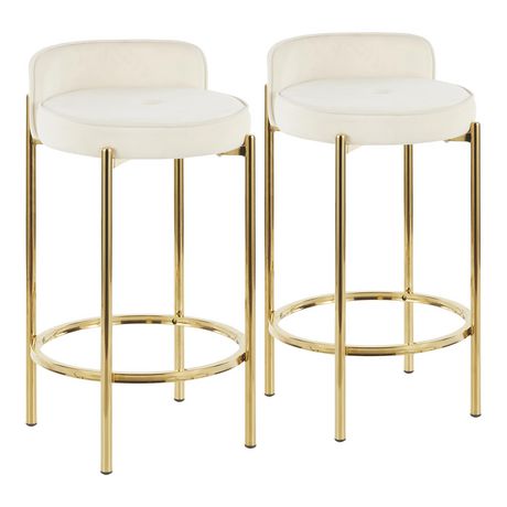 Chloe Counter Height Stool From, Glam Bar Stools Set Of 2
