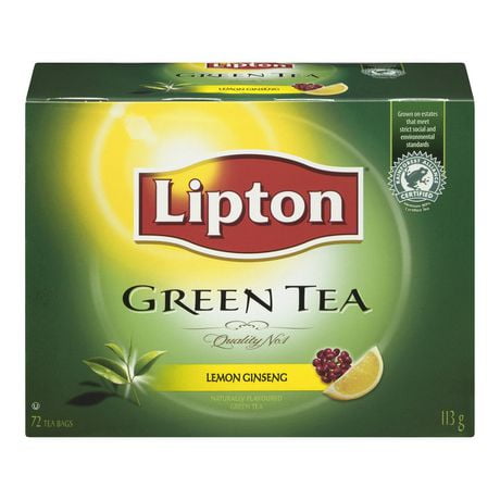 Lipton® Green Tea Lemon Ginseng Tea Bags | Walmart Canada