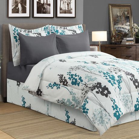 Dahlia 6 Piece Comforter Set, King Size Bed In A Bag Canada