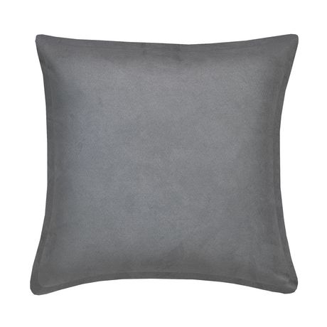 Suede Grey Decorative Cushion - Walmart.ca