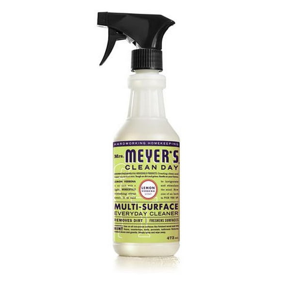 Mrs. Meyer's Clean Day Nettoyant quotidien multi-surface, 473ml, verveine citronnée Multi surface Spray élimine coincé sur saleté