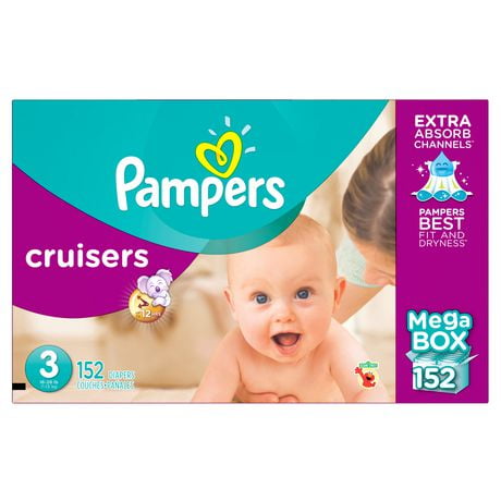 Pampers Cruisers Disposable Diapers Size 7, 48 Count, Super | Walmart ...