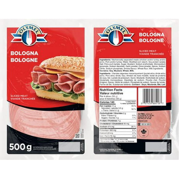 Bologne Olymel en tranches 2 x 250 g, 500 g