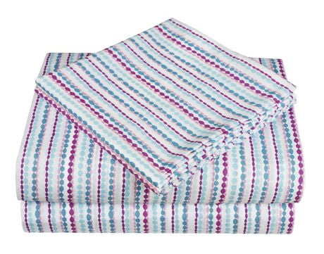 Mainstays Kids Girls' Stripe Sheet Set | Walmart Canada