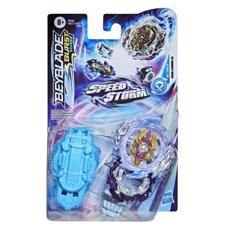 Beyblade Burst Surge Speedstorm Raid Luinor L6 Spinning Top Starter Pack – Attack Type Battling Game Top with Launcher, Toy for Kids