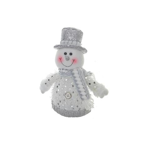 Christmas Icy Glam Snowman Sitter 9"