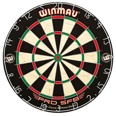 Winmau Pro SFB™ Dartboard – Maximum Longevity – Higher Scoring Potential - Staple-free Bullseye – Self-healing East African Sisal Fibres – Made to World Darts Federation Tournament Specifications