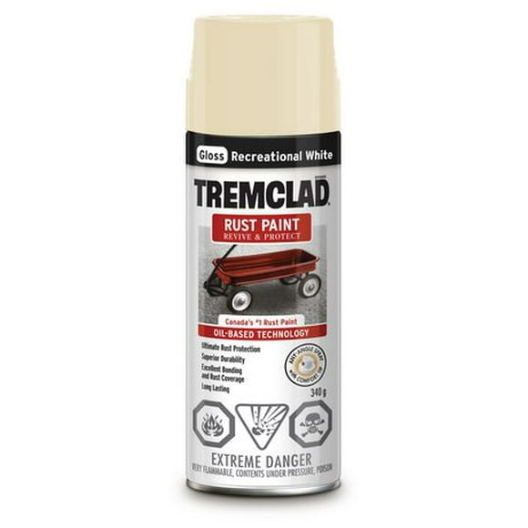 Tremclad Rust Paint - Recreational White 340g