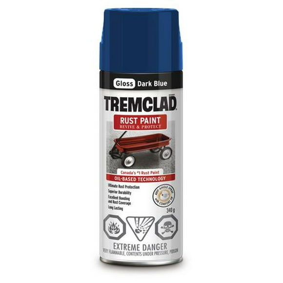 Peinture antirouille Tremclad en bleu foncé 340 g