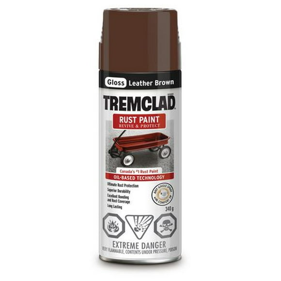 Tremclad Leather Brown Rust Paint, 340 g