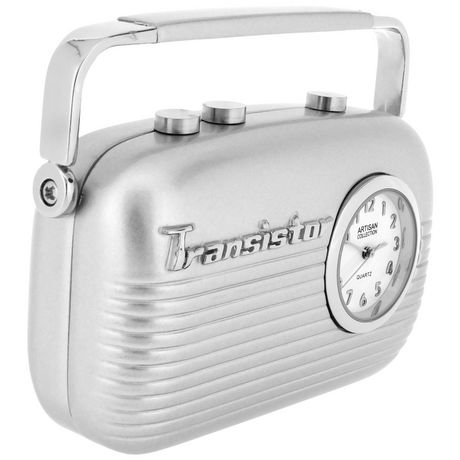 transistor radio walmart Desktop Mini Collectible Transistor Clock  Walmart Radio