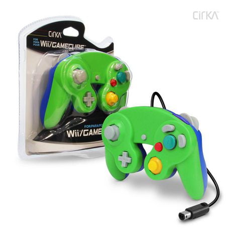 Hyperkin CirKa Wired Controller for GameCube®/Wii® (Green/ Blue)