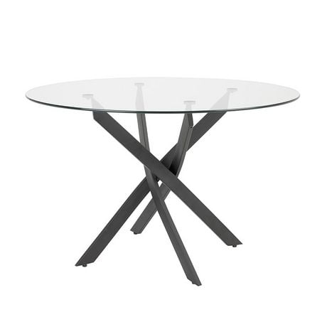 Circular Dining Table Black Base