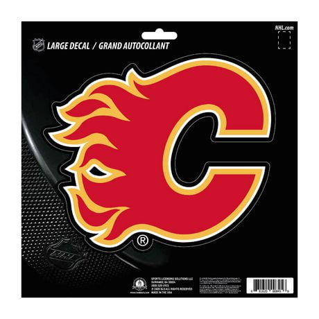 LNH - Calgary Flames grand décalque 8" x 8"