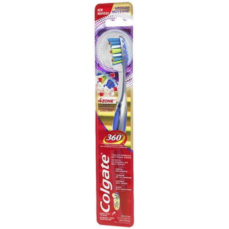 colgate toothbrush zone advanced medium walmart soft 4zone assorted tooth