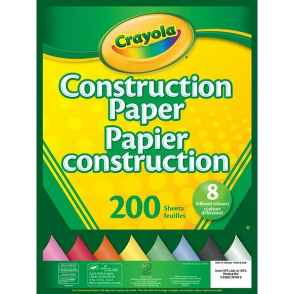 Crayola Construction Paper, 200 Count, 200 sheets of paper