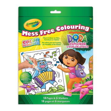Crayola Color Wonder Dora Colouring Pad & Markers | Walmart Canada