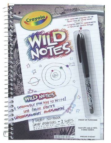 Wild Notes, 2 Subject Notebook | Walmart Canada